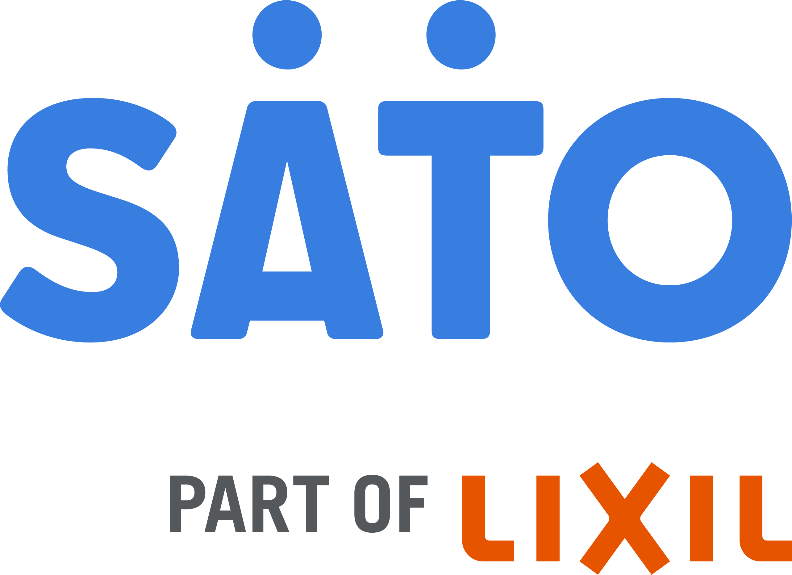 SATO logo with Part of LIXIL in words